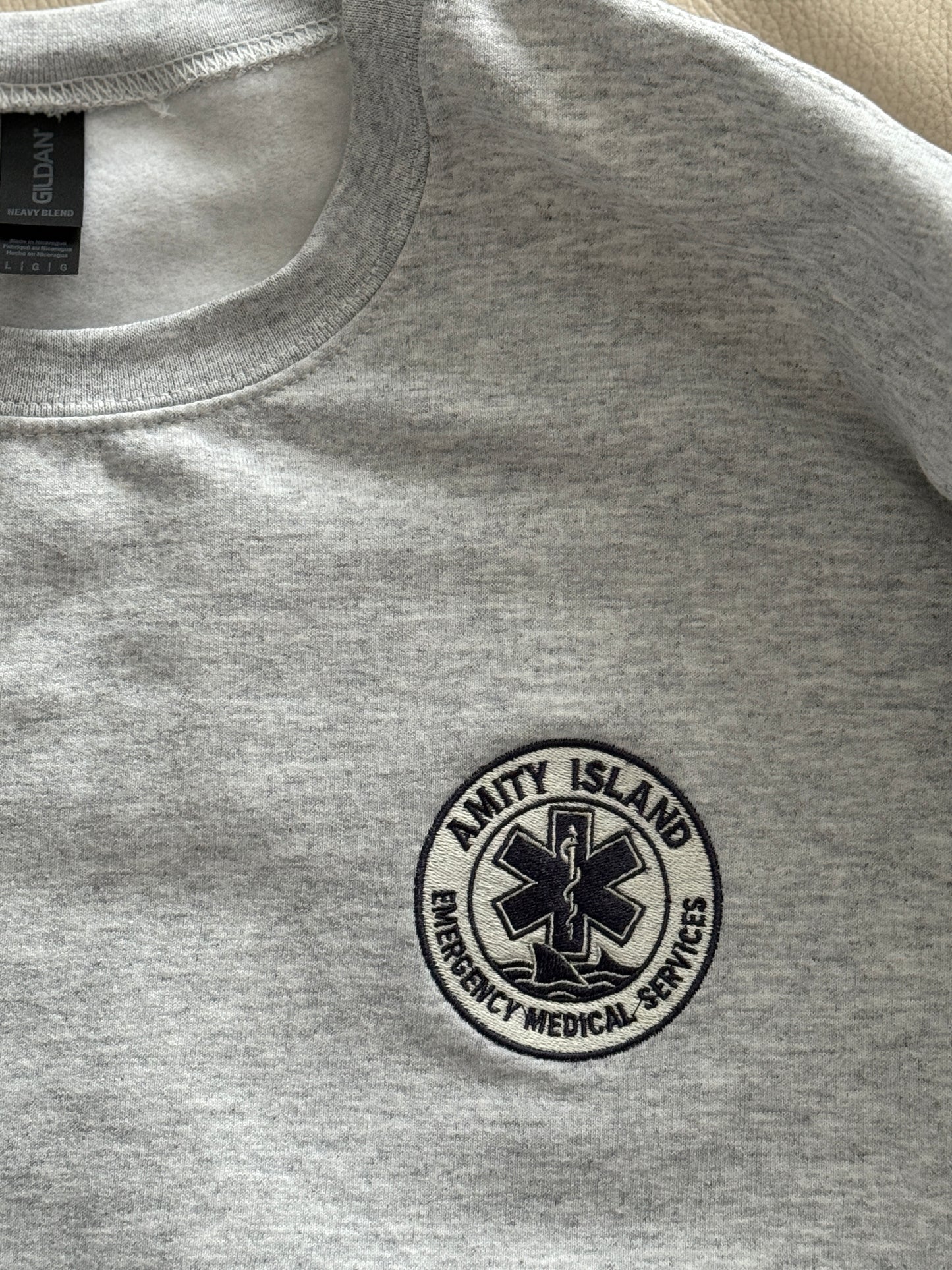Amity Island EMS Patch Embroidered Tee