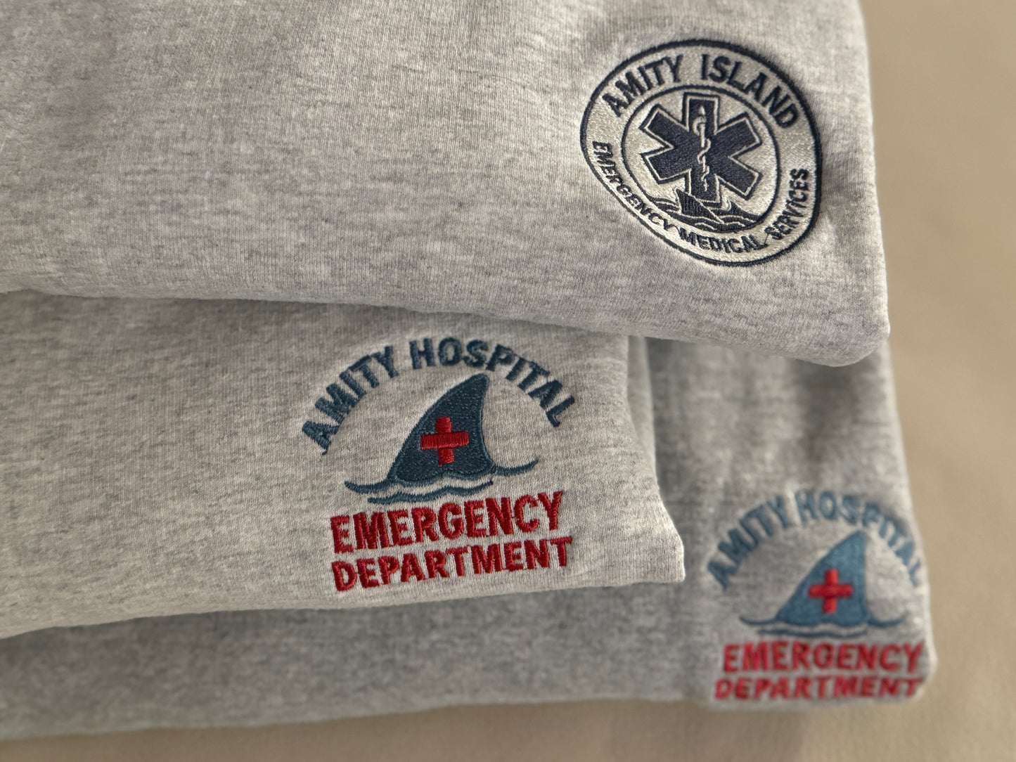 Amity Island EMS Patch Embroidered Tee
